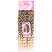 Nice Bulk Afro Su Dalgası Saç - Küllü Kahve / Platin Ombreli thumbnail 2