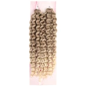 Nice Bulk Afro Su Dalgası Saç - Küllü Kumral / Platin Ombreli - 1