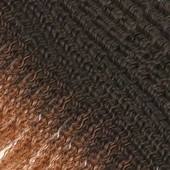 Rus Afro Dalgası Saç - Siyah / Bakır Ombreli thumbnail 2