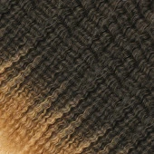 Brazilian Afro Dalgası Saç - Siyah / Karamel Ombreli thumbnail 2