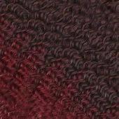 Rus Afro Dalgası Saç - Siyah / Kızıl Ombreli thumbnail 2