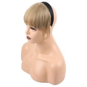 Taçlı Fiber Sentetik Perçem - Karamel Platin Röfleli thumbnail 2