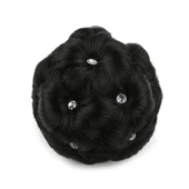 Taşlı Topuz Toka - Siyah thumbnail 1