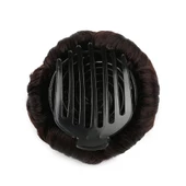 Taşlı Topuz Toka - Koyu Kahve thumbnail 2