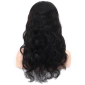 Front Lace Gerçek Tül Peruk Dalgalı  - Doğal - 60-65cm - 4