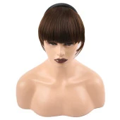 Taçlı Fiber Sentetik Perçem - Kahve Karamel thumbnail 1