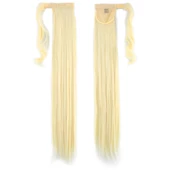 Bağlamalı Düz At Kuyruğu - Açık Platin thumbnail 1