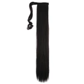 Bağlamalı Düz At Kuyruğu - Kahverengi thumbnail 2