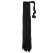 Bağlamalı Düz At Kuyruğu - Kahverengi thumbnail 3