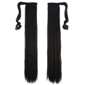 Bağlamalı Düz At Kuyruğu - Kahverengi thumbnail 1