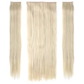 Fiber Sentetik Düz Yarım Ay + 2 Yan Çıt Çıt - Balköpüğü Platin Röfleli thumbnail 1