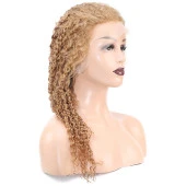 Afro Dalga Front Lace Gerçek Tül Peruk - Balköpüğü - 60-65cm thumbnail 2