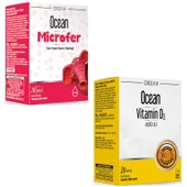 Ocean Microfer Damla 30 ml + Ocean Vitamin D3 600 IU Sprey 20 ml - 1
