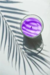 Scended | Lavanta Kokulu Cam Bardak Mum | Dekoratif Mumluk - 2