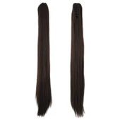 Tokalı Düz At Kuyruğu - Açık Kahve thumbnail 1