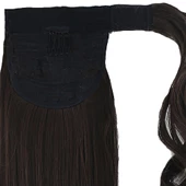 Bağlamalı Düz At Kuyruğu - Açık Kahve thumbnail 4