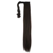 Bağlamalı Düz At Kuyruğu - Açık Kahve thumbnail 2