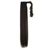 Bağlamalı Düz At Kuyruğu - Açık Kahve thumbnail 3