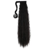 Bağlamalı Kabarık Dalgalı At Kuyruğu - Kahverengi thumbnail 2