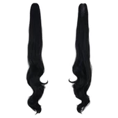 Tokalı Dalgalı At Kuyruğu - Siyah thumbnail 1