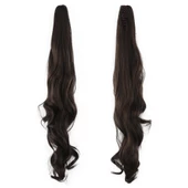 Tokalı Dalgalı At Kuyruğu - Açık Kahve thumbnail 1