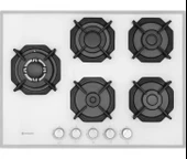 Emnçelik EC-AH 2250 SBW WG70 Ankastre Gömmeli 70cm 5 Gözlü Wok'lu Beyaz Cam Ocak - 3