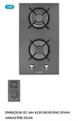EMİNÇELİK Ec-ah 4120 Bg30 Eng Siyah Ankastre (Gömmeli) Cam Ocak - 3