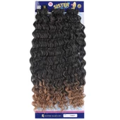 Sister Afro Dalgası Saç - Siyah Karamel Ombreli T1B/27 thumbnail 1