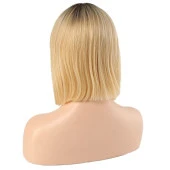 Kahve Platin Ombreli Gerçek Perçemli Peruk thumbnail 4