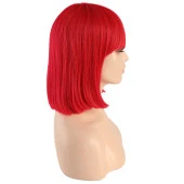 Kırmızı Gerçek Küt Peruk thumbnail 2