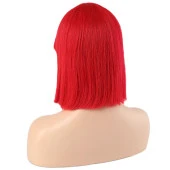Kırmızı Gerçek Küt Peruk thumbnail 4
