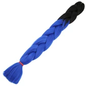 Afrika Örgülük Sentetik Ombreli Saç 100 Gr. - Siyah / Koyu Mavi Ombreli thumbnail 1