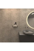 Decorev DC-5116 Dekoratif Sabunluk Yapıştırmalı Banyo Mutfak Sabunluk Siyah Vidasız Pratik Montaj - 2