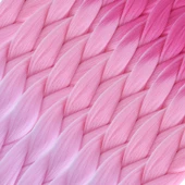 Afrika Örgülük Ombreli Sentetik Saç 100 Gr. - Koyu Pembe / Açık Pembe / Pembe thumbnail 2