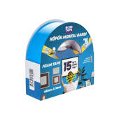 Bosstape Çift Köp.Solv. Mavi-Beyaz 48X10MT 15KG - 2