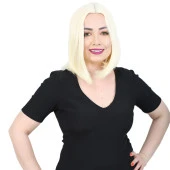 Fiber Sentetik Peruk Perçemsiz Kısa Düz - Açık Platin thumbnail 4