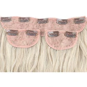 Fiber Sentetik Dalgalı Yarım Ay + 2 Yan Çıt Çıt - Balköpüğü Platin Röfleli thumbnail 2