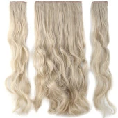 Fiber Sentetik Dalgalı Yarım Ay + 2 Yan Çıt Çıt - Balköpüğü Platin Röfleli thumbnail 3