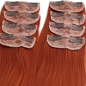 Fiber Sentetik Dalgalı 8 Parça Çıt Çıt - Bakır thumbnail 2