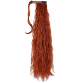 Bağlamalı Kabarık Dalgalı At Kuyruğu - Bakır thumbnail 2