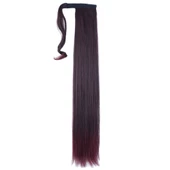 Bağlamalı Düz At Kuyruğu - Koyu Kızıl thumbnail 2