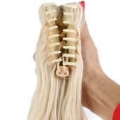 Tokalı Kabarık Dalgalı At Kuyruğu - Platin thumbnail 4