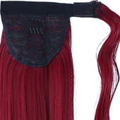 Bağlamalı Düz At Kuyruğu - Kızıl thumbnail 4