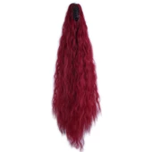 Tokalı Kabarık Dalgalı At Kuyruğu - Kızıl thumbnail 3