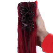 Tokalı Dalgalı At Kuyruğu - Kızıl thumbnail 4