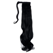 Bağlamalı Dalgalı At Kuyruğu - Siyah thumbnail 3