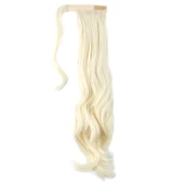 Bağlamalı Dalgalı At Kuyruğu - Açık Platin thumbnail 2