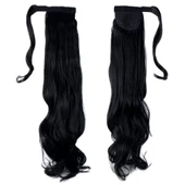 Bağlamalı Dalgalı At Kuyruğu - Siyah thumbnail 4