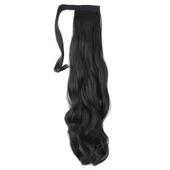 Bağlamalı Dalgalı At Kuyruğu - Kahverengi thumbnail 4