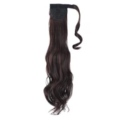 Bağlamalı Dalgalı At Kuyruğu - Koyu Kahve thumbnail 3